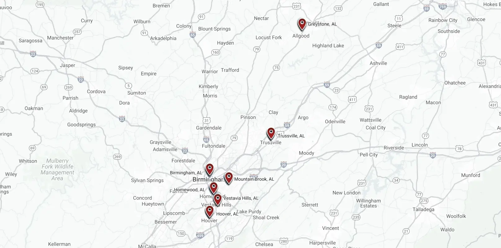 map full width small residential